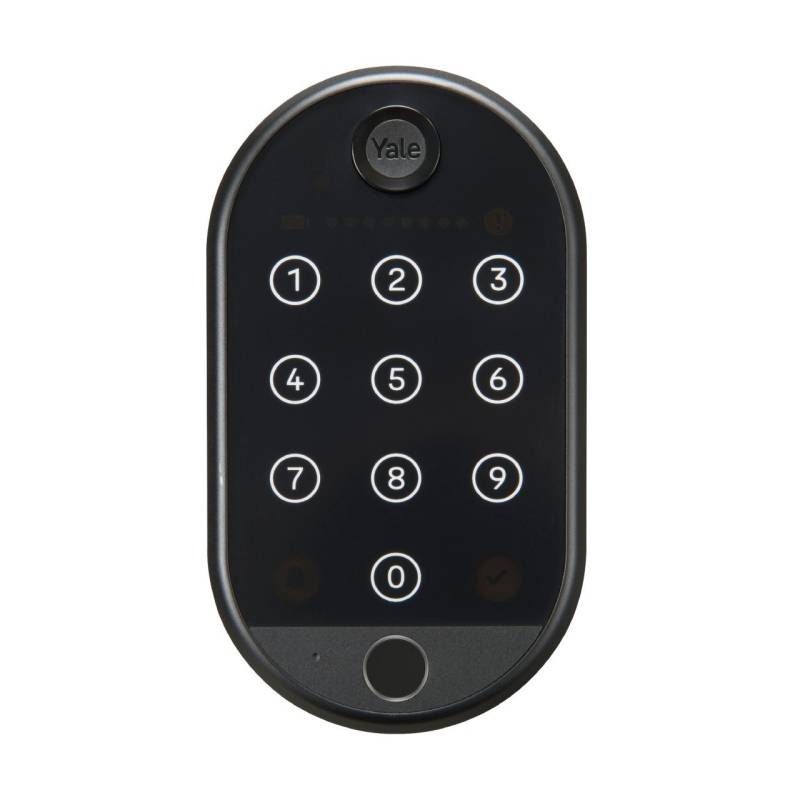 Yale Smart Türschloss Linus Smart Keypad 2 schwarz mit Fingerabdrucksensor von Yale Smart Living