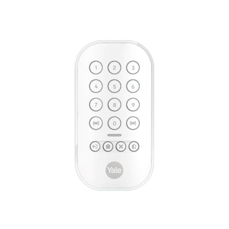 Yale Tastenfeld Smart Alarm Innen kabellos zur Alarmschaltung weiß von Yale Smart Living