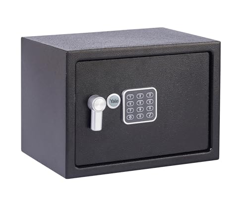 Yale Coffre-fort Électronique à Alarme - Medium 16.3L - Sirène 130 dB - Serrure 100 000 combinaisons, verrou électronique code 3 à 8 chiffres - dimensions 25x35x25cm YEC/250/DB2 von Yale