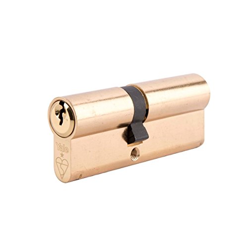 YALE X6 Kitemark Euro Double Cylinder 40 X 45 (95mm) Polished Brass Visi von Yale