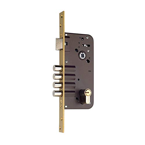 Yale 3010095 Sicherheitsschloss 891280Y70M3BC, zweilagig, Gold (geätzt), Entrada 50 mm von Yale