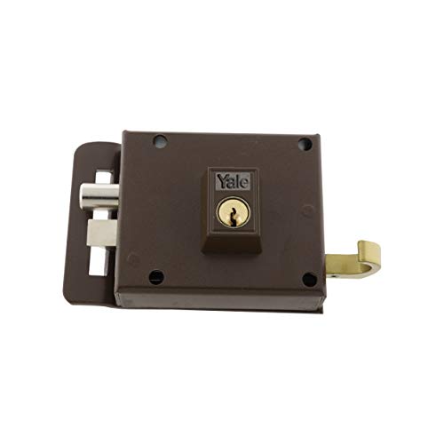 Yale 612IHP 6 Sicherheitsschloss, hohe Sicherheit, braun, Entrada 60 mm Izquierda von Yale