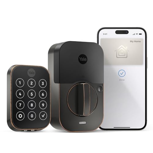 Yale Assure Lock 2 Plus (neu) mit Apple Home Keys (Tap to Open) und Wi-Fi - Öl eingeriebene Bronze von Yale