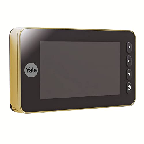 Yale Digital Door Viewer Auto Imaging -5800 - Gold - Nimmt Bilder/Videos auf - integrierte Türklingel - Live-Anzeige - Bewegungserkennung - Messing von Yale
