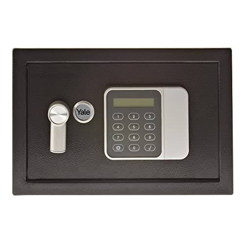 Yale Coffre-fort Électronique Hôtel - Compact 8.6L - Serrure électronique 100 000 combinaisons, code utilisateur et code maître 3 à 8 chiffres pour clients et hôtelier - 20x31x20cm YSG/200/DB2 von Yale