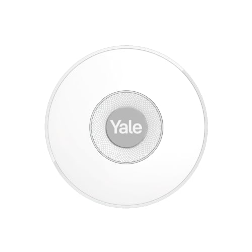 Yale - Innensirene - AL-IS-1A-W - Bis zu 85 dB einstellbare Sirene - Echtzeit-Benachrichtigungen - Yale Horizon+ Technologie 1 km Reichweite - Kompatibel mit Yale Smart Alarm von Yale