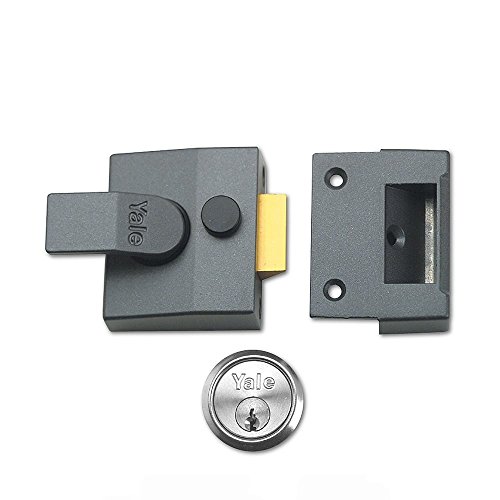 Yale Locks 85 gehören zu den Nachtriegelschloss DMG Finish Zylinder aus satiniertem Chrom 40 mm Dornmaß von Yale