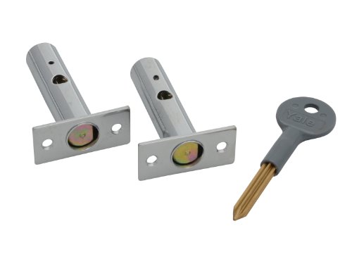 Yale 722444045162 PM444 Sicherheitsschloss, Chrome, Pack of 2 von Yale