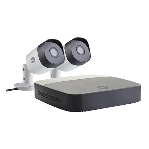 YALE SV-4C-2ABFX-2 Smart Home CCTV Kit x2 Outdoor Nachtsichtkameras 1080p 1TB Festplatte APP gesteuert, 3600 W, 220 V, Multicolour von Yale