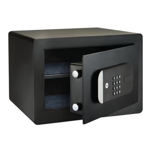 Yale Smart Safe - YSS/250/EB1 - Hohe Sicherheit - Gesicherte Tür - Heimtresor - Fernzugriff - Teilen von Zugangscodes - LCD-Tastatur-Kombisafe - geeignet für Schmuck und Dokumente Yale Smart Safe - YSS/250/EB1 - Hohe Sicherheit - Gesicherte Tür - Heimtresor - Fernzugriff - Teilen von Zugangscodes - LCD-Tastatur-Kombisafe - geeignet für Schmuck und Dokumente von Yale