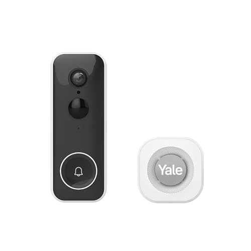 Yale Smart Video-Türklingel - Full HD Live Ansicht & Zwei-Wege-Audio inkl. Yale Türklingel-Gong, Plug-in-Installation - EU- und UK-Strommodule von Yale