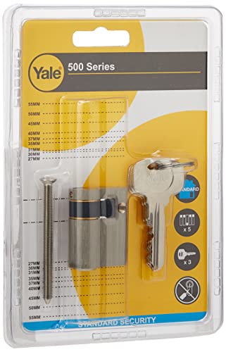 Yale YC500+ Halbzylinder für Türen 30 x 10 mm, YC500+ 30X10 NI von Yale