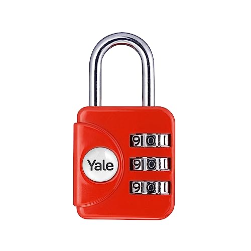 Yale Kombinationshangschloss, 28 mm, Rot von Yale