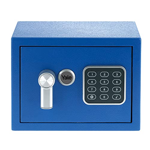 Yale Elektronischer Tresor - YSV/170/DB2/B - Mini - Blau - Standardsicherheit von Yale