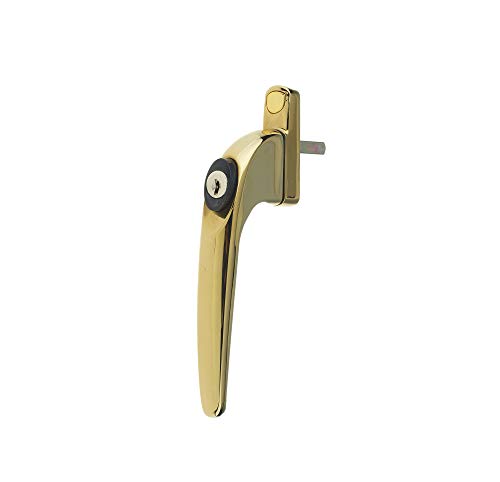 Yale YES-WHMS-PG Multi Spindel Essentials Fenstergriff, UPVC, mit Mehreren Spindeln, Weiß, Gold von Yale