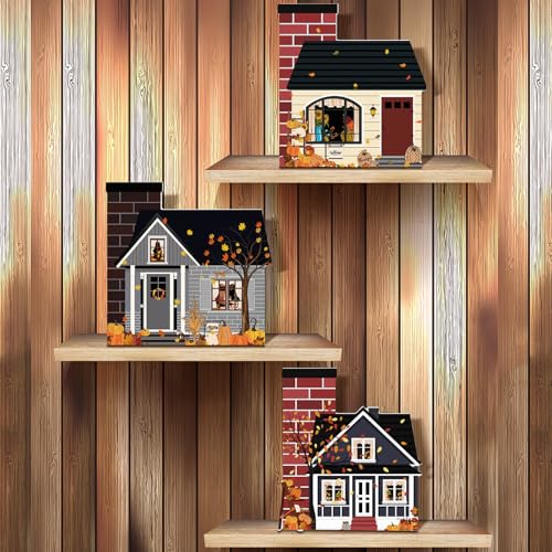 Yalikop 3 Stück Herbstfarben Haus Fall Haus Form Holzblock Schild Herbst Home Decor Baum Blätter Tischplatte Dekoration für Schreibtisch Tisch Regal Einweihungsgeschenke Yalikop 3 Stück Herbstfarben Haus Fall Haus Form Holzblock Schild Herbst Home Decor Baum Blätter Tischplatte Dekoration für Schreibtisch Tisch Regal Einweihungsgeschenke von Yalikop