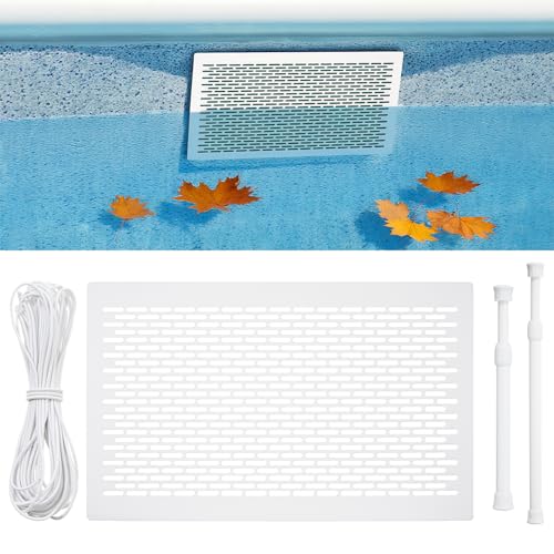 Yalikop Pool Skimmer Guard Kit Skimmernetz Laubfänger Schutzfeder Action Netz System Laubschutz Schmutz verhindern Verstopfung Einfache Montage Weiß von Yalikop