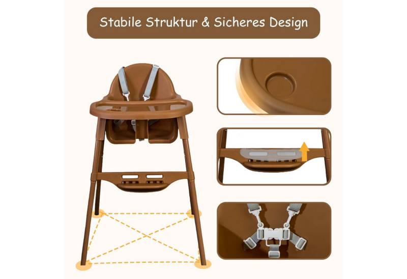 Yalion Kinderstuhl Kinderstuhl mit Tablett- Höhenverstellbarer Baby Chair Kinder 6-36M Yalion Kinderstuhl Kinderstuhl mit Tablett- Höhenverstellbarer Baby Chair Kinder 6-36M von Yalion