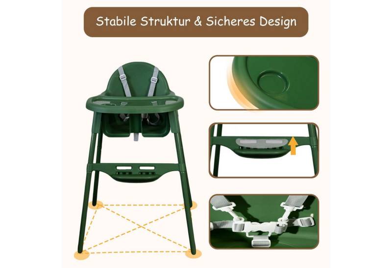 Yalion Kinderstuhl Kinderstuhl mit Tablett- Höhenverstellbarer Baby Chair Kinder 6-36M Yalion Kinderstuhl Kinderstuhl mit Tablett- Höhenverstellbarer Baby Chair Kinder 6-36M von Yalion