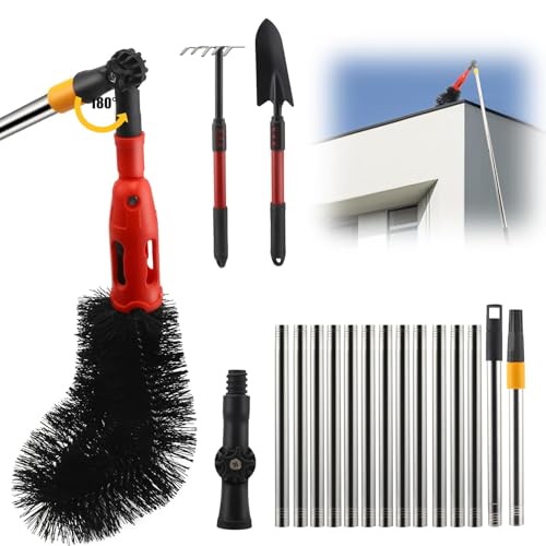 4m Dachrinnenreiniger, Dachrinnenreiniger Mit Teleskopstiel Teleskop Dachrinnenreiniger Mit 180° Schwenkbarem Kopf Dachrinnen Reinigung Teleskop Reinigen Von BläTtern, Schmutz, Fenstern, Dachrinnen 4m Dachrinnenreiniger, Dachrinnenreiniger Mit Teleskopstiel Teleskop Dachrinnenreiniger Mit 180° Schwenkbarem Kopf Dachrinnen Reinigung Teleskop Reinigen Von BläTtern, Schmutz, Fenstern, Dachrinnen von Yallmie