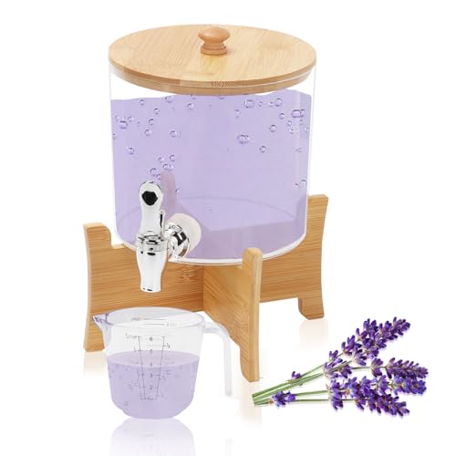 2,5L Waschmittel Spender, Waschmittel Aufbewahrung Mit Wasserhahn Waschmittel Aufbewahrun Mit Deckel, Messbecher Und HolzstäNder WaschmittelbehäLter FüR Pulver Waschpulver BehäLter 2,5L Waschmittel Spender, Waschmittel Aufbewahrung Mit Wasserhahn Waschmittel Aufbewahrun Mit Deckel, Messbecher Und HolzstäNder WaschmittelbehäLter FüR Pulver Waschpulver BehäLter von Yallmie