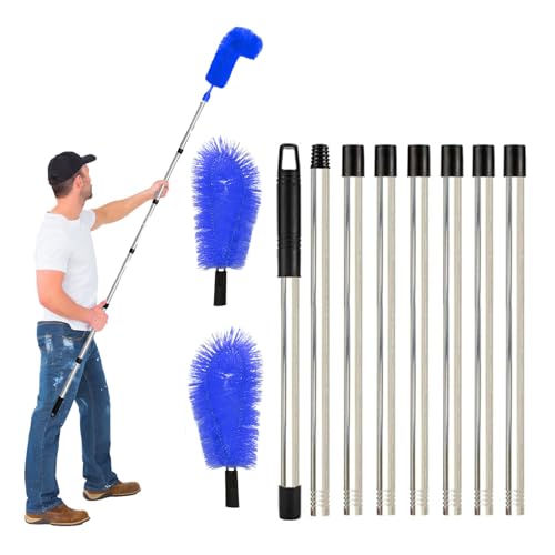 310cm Dachrinnenreiniger, Dachrinnenreiniger Mit Teleskopstiel Teleskop Dachrinnenreiniger Dachrinnen Reinigung Teleskop Reinigen Von BläTtern, Schmutz, Fenstern, Dachrinnen -Keine Leiter BenöTigt von Yallmie