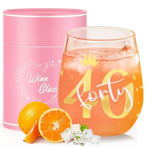 Yalucky 40. Geburtstag Geschenke für Frauen Ideen Weinglas 40. Geburtstag Dekoration 40. Jahrestag Hochzeitsgeschenk Geburtstag Weihnachtsgeschenke für Sie Beste Freunde Mama Tante Damen Geschenke Yalucky 40. Geburtstag Geschenke für Frauen Ideen Weinglas 40. Geburtstag Dekoration 40. Jahrestag Hochzeitsgeschenk Geburtstag Weihnachtsgeschenke für Sie Beste Freunde Mama Tante Damen Geschenke von Yalucky