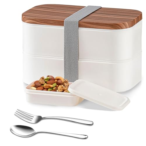 Yalucky Bento Box Erwachsene Japanisch 1600ml mit Fächern Stapelbare Brotdose Lecksichere Meal Prep Boxen Lunchbox Jausenbox Erwachsene for Office Yalucky Bento Box Erwachsene Japanisch 1600ml mit Fächern Stapelbare Brotdose Lecksichere Meal Prep Boxen Lunchbox Jausenbox Erwachsene for Office von Yalucky