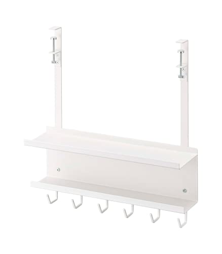Yamazaki 5461 SMART Unter-Tisch Kabel- & Router-Organizer, weiß, Stahl, Minimalistisches Design, 40 x 11,5 x 43 cm (LxBxH) von YAMAZAKI