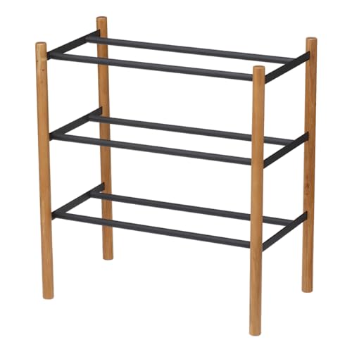 Expand. Shoe Rack - Plain - black von YAMAZAKI