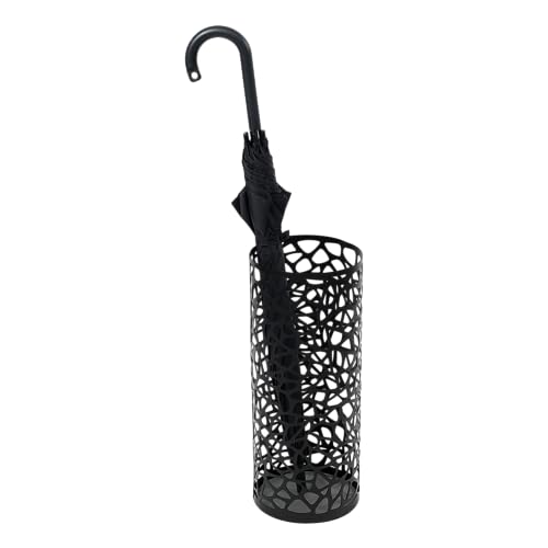 Umbrella Stand Nest round - black von YAMAZAKI