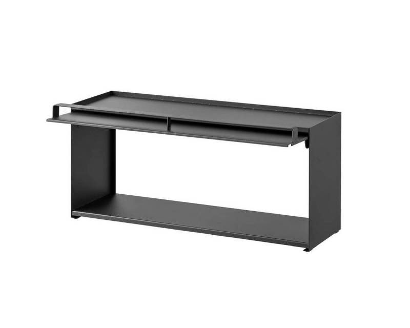 Yamazaki Küchenregal "Tower" kleiner Küchenorganizer 60x25x17cm stehend schmal, -, halbgeschlossen, der Schiebedeckel verbirgt den Inhalt auf einer Seite von Yamazaki