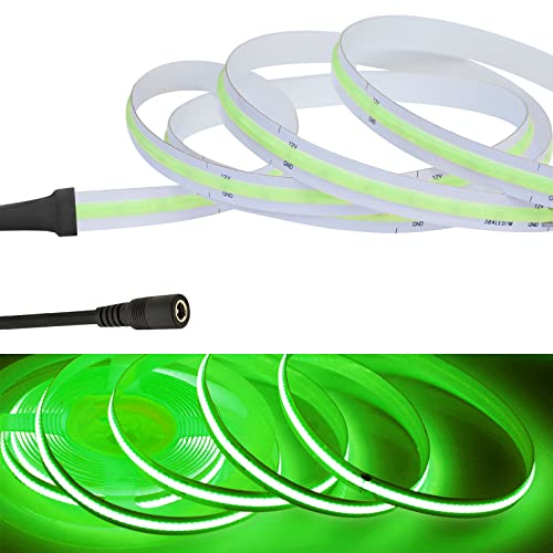 Yamlten DC 12V COB LED GrünStreifen 1m,ip20 Nicht wasserdicht 320LEDs LED Strip,flexibles LED Band für TV Hintergrundbeleuchtung,Schrank,Schlafzimmer.(Stromversorgung schließt aus) von Yamlten