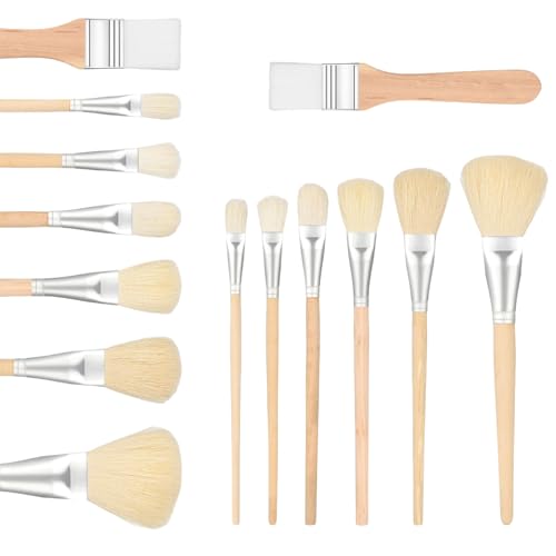 Yamobi 7-teiliges Pinselset Acrylfarben, verschiedene Größen, Nylonhaar, Birkenholzgriffe, für Acryl, Aquarell, Öl, Geschenk für Malinteressierte Yamobi 7-teiliges Pinselset Acrylfarben, verschiedene Größen, Nylonhaar, Birkenholzgriffe, für Acryl, Aquarell, Öl, Geschenk für Malinteressierte von Yamobi
