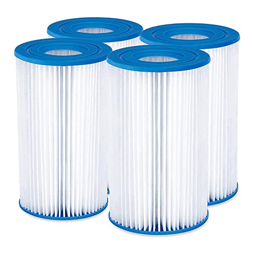 YanBan Ersatz Typ A/C Filter Kompatibel mit Best-Way 58012 Filterpatrone, 4er Pack Poolpumpenfilter für Best-Way Typ Ⅲ Filterpatronen von YanBan