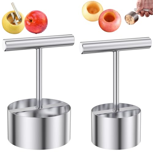 YanBous 2 Stück Apfelentkerner Entkerner,Edelstahl Apfelteiler,Apple Pear Core Separator,Multifunktions Apfel Kerntrenner,KüChe Obst Apple Oder Pear Core Entferner Werkzeug FüR Home&KüChe von YanBous