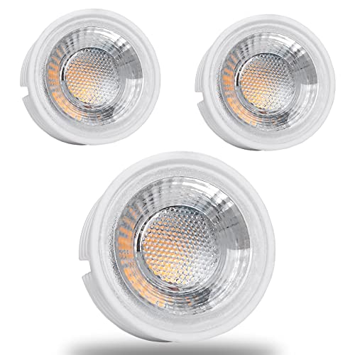 YanFeiYit 3x LED Modul als GU10 Ersatz – 5W 38° Dimmbar aus Keramik super flach 230V – Leuchtmittel für Einbaustrahler Lampe Birne Leuchte Strahler (Neutralweiß 4000K) von YanFeiYit