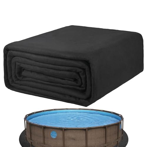 Pool Unterlage Rund 240cm - Poolunterlage rutschfeste Unterlage Rund, Pool Unterlage Outdoor, Schwimmbecken Matte Pool Bodenplane Faltbarer, Bodenmatte Für Outdoor Whirl-Pools - Schützt & von Yanayi