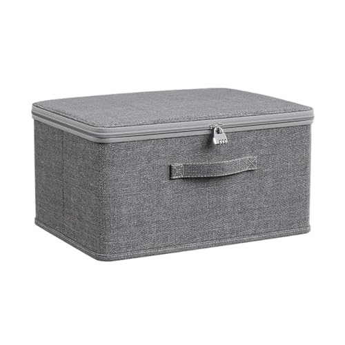 Yanayi Abschließbare Box, Verriegelungspeicherbox, Abschließbare Kiste, Aufbewahrungsbox Mit Deckel Stoff, Verschließbare Box, Süßigkeiten, Box Mit Schloss Für Kleidung, Spielzeug von Yanayi