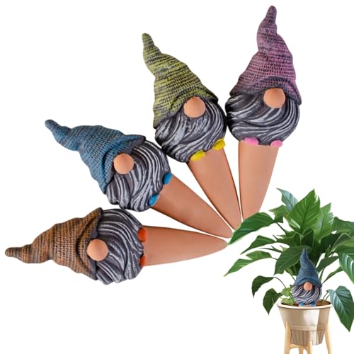 Yanayi Automatische Bewässerungsspitzen,Bewässerungsstäbe | Automatisches Pflanzenbewässerungssystem In Gnomenform Für Innen Und Außen Urlaubsbewässerung Für Pflanzen von Yanayi