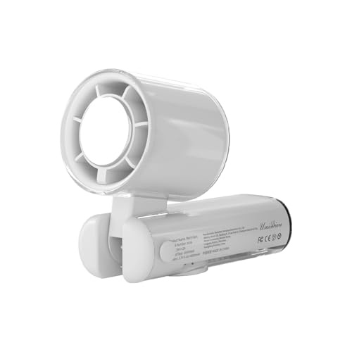 Yanayi Handkühlventilator - USB-Aufladbarer Handventilator Mit Farbigen Lichtern,Kompakte Hitzeausrüstung Mit Lanyard Für Arbeit Angeln Picknick Reisen von Yanayi