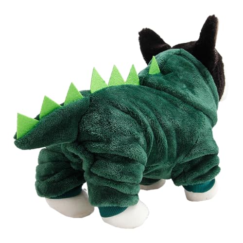 Yanayi Hunde-Dinosaurier-Design-Kostüm, Hund Haustier Dinosaurier Cosplay Hoodies, Atmungsaktives Weihnachts-Halloween-Hundekostüm für kleine Welpen, Hunde und Katzen von Yanayi