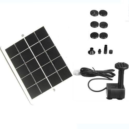 Yanayi Solarium Springbrunnen Pumpe - 15 Watt Teichpumpe Solarbetrieben Für Außen | Verstellbares Bewässerungssystem Gartendeko Für Vogelbad Gartenteich Hinterhof Aquarium Garten von Yanayi