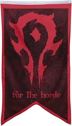 Yanbooch Banner für die Horde, Flagge, Männerhöhle, Schlafzimmer, Zuhause, Büro, Party, Dekoration, 76,2 x 127,7 cm von Yanbooch