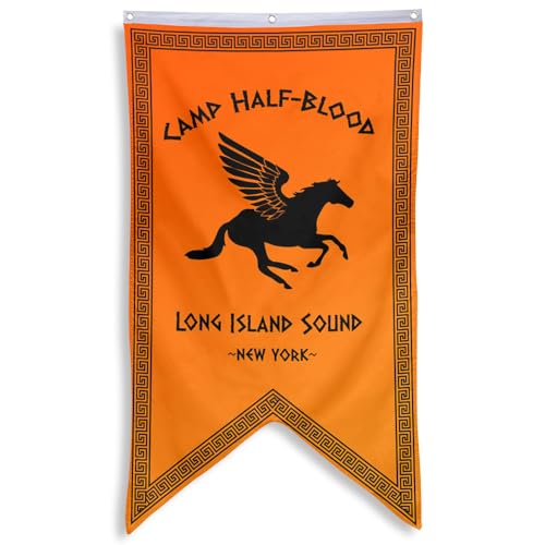 Yanbooch Half Blood Long Island Sound Banner Flagge Man Cave Schlafzimmer Home Office Party Decor 76,2 x 127,7 cm (A) von Yanbooch
