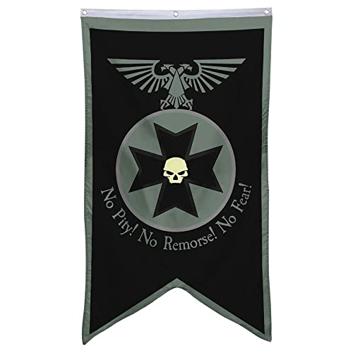 Yanbooch Schwarze Templer-Banner, Flagge, Männerhöhle, Schlafzimmer, Zuhause, Büro, Party-Dekoration, 76,2 x 127,7 cm von Yanbooch