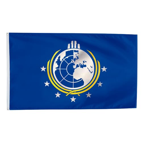 Yanbooch Super Earth Flagge, Banner, Wohnheim, Frat, Männerhöhle, Dekoration, 90 x 150 cm, Blau von Yanbooch