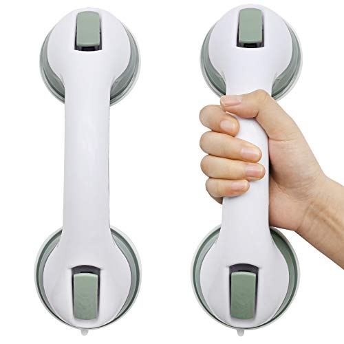 2 Stück Duschgriff Saugnapf, Kunststoff Badewannengriff OHNE Bohren Aufstehhilfe Extra Stark Griffstange Rutschfest Handgriff Mobiler Haltegriff Portable Wannengriff für Kind ältere Menschen 2 Stück Duschgriff Saugnapf, Kunststoff Badewannengriff OHNE Bohren Aufstehhilfe Extra Stark Griffstange Rutschfest Handgriff Mobiler Haltegriff Portable Wannengriff für Kind ältere Menschen von YancLife
