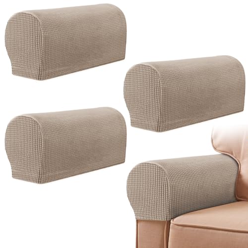 YancLife Armlehnen-Stuhlbezüge, 4er-Set Stretch-Stuhlhussen für Armlehnen, Spandex-Polyester, Sofa-Armlehnenkappen, rutschfeste Armlehnenbezüge für Stühle, Möbelschutz, Sessel, Sofa, Couches, von YancLife