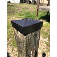 4x4 Post Cap Aus Massivem Kupfer Bronze Patina Outdoor Decor von YanceyDesigns